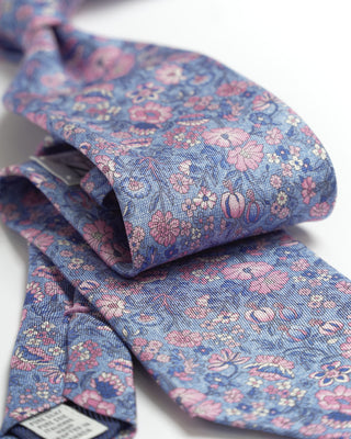 Dion Silk Floral Cluster Tie