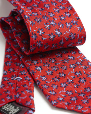 Dion Silk Forget Me Not Floral Tie 