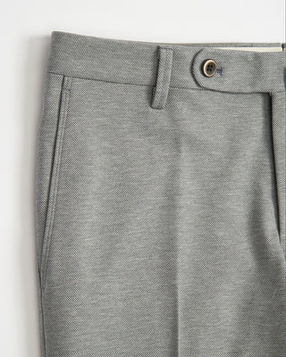 Echizenya Lightweight Grey Cotton Jersey Slim Pants