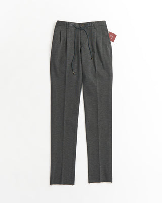 Heather Jersey Cotton Drawstring Pants / Grey