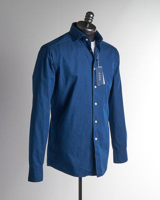 Eton Mid Blue Denim Slim Fit Shirt 980184580-28