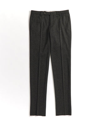 Knit Melange Stretch Pants / Charcoal