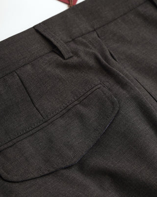 Echizenya Charcoal Grey 'Combat Wool' Washable Dress Pants