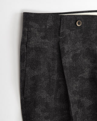 Echizenya Black Printed Camo Ultralight Tech Pants 