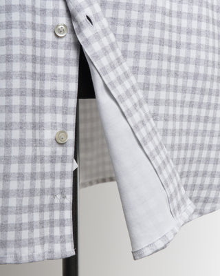 Emanuel Berg Modern Fit 4Flex Grey Check Shirt