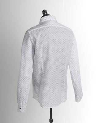 Modern Fit Dot Print Crinkle Shirt