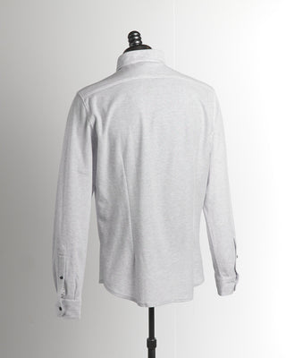 Emanuel Berg Modern Fit Grey Jersey Knit Shirt 