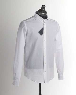 Emanuel Berg Modern Fit Textured Crinkle Shirt \
