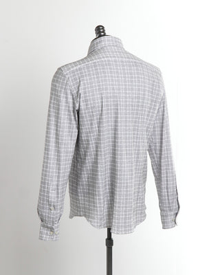 Emanuel Berg 4Flex Grey Plaid Shirt