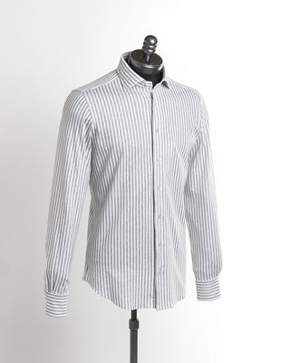 Emanuel Berg Modern Fit Stretch Stripe Shirt