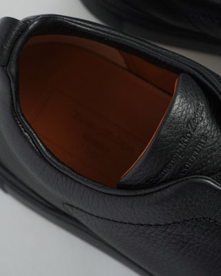 Ermenegildo Zegna Couture Black Triple Stitch Light Sneaker