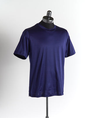 Eton Navy Filo di Scozia' Cotton Jersey Slim Fit T-shirt