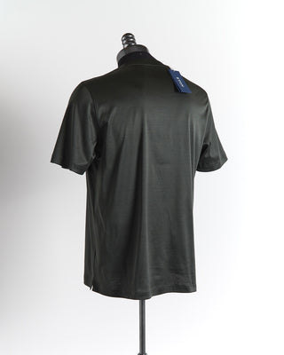 Eton Olive 'Filo di Scozia' Slim Fit T-shirt