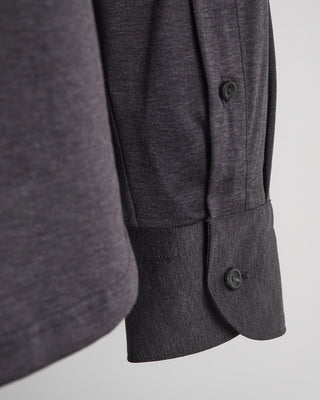 Eton Chocolate Single Jersey Slim Shirt