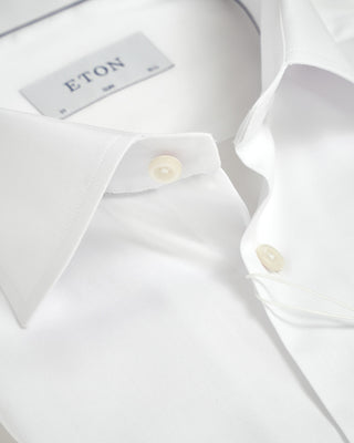 Signature White Twill Slim Dress Shirt