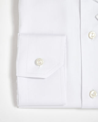 Signature White Twill Slim Dress Shirt