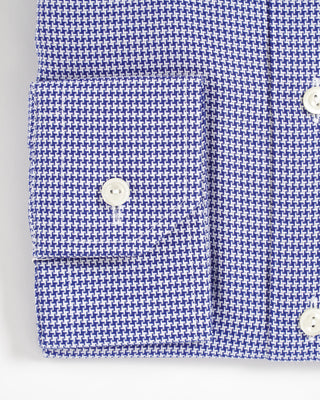 Eton Navy Check Contemporary Shirt