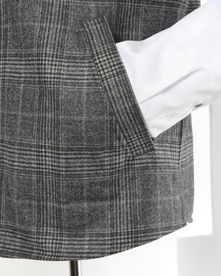Eton Check Twill Wool Cashmere Vest 