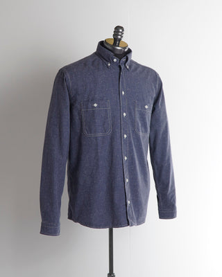 Eton Blue Donegal Textured Overshirt 100002641-26