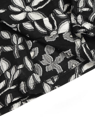 Eton Knit Jacquard Slim Floral Print Shirt 