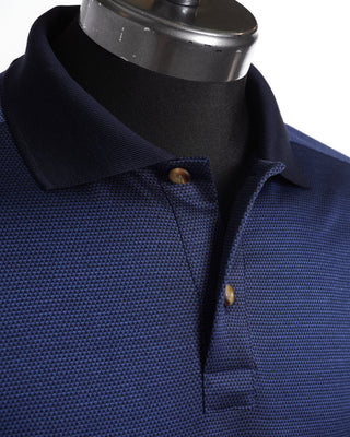 Knit Jacquard Slim Polo Shirt