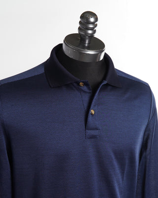 Knit Jacquard Slim Polo Shirt