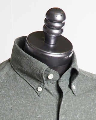 Eton Green Recycled Cotton Contemporary Shirt