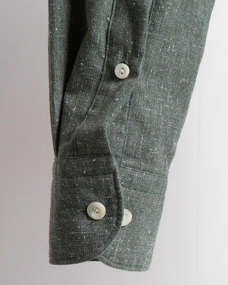 Eton Green Recycled Cotton Contemporary Shirt
