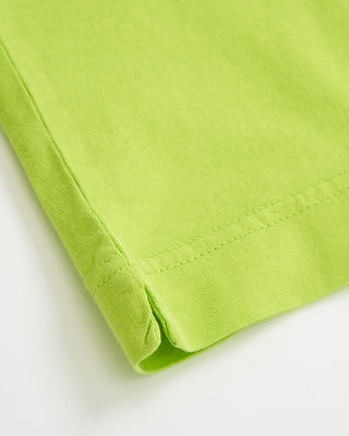 Washed Cotton Crewneck T-Shirt / Lime