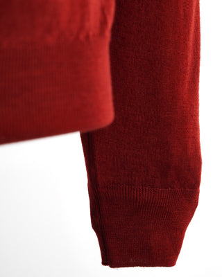 Filippo De Laurentiis Red Washed Turtleneck Sweater