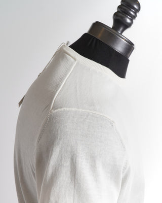 Filippo De Laurentiis Cream Cotton Crewneck T-Shirt
