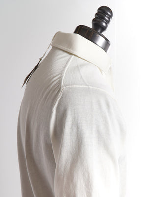 Filippo De Laurentiis Standup Collar Cotton Polo Shirt 