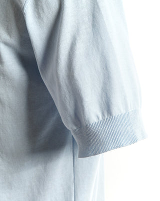 Filippo De Laurentiis Standup Collar Cotton Polo Shirt 
