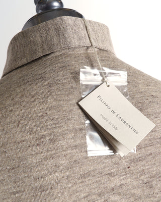 Filippo De Laurentiis Cotton Linen Polo Shirt 
