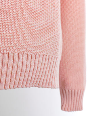 Filippo De Laurentiis Pink Cotton Crewneck Sweater