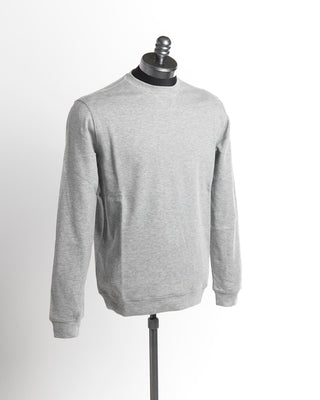 Ultra Soft Casual Knit Crewneck Sweater / Grey