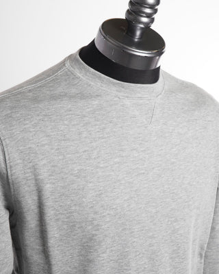 Ultra Soft Casual Knit Crewneck Sweater / Grey