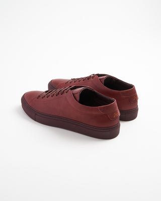 Edge Sneaker In Leather / Burgundy