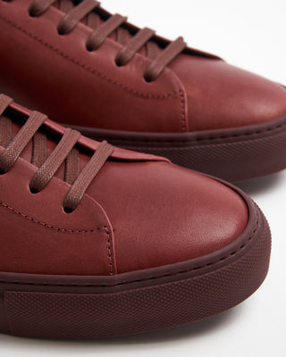 Edge Sneaker In Leather / Burgundy