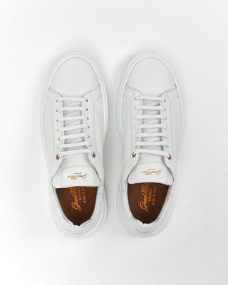 Good Man Brand 'Legend' White Pebble Calf London Sneakers Rubber Soles
