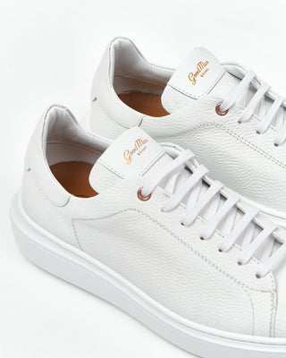 Good Man Brand 'Legend' White Pebble Calf London Sneakers Wide Sole