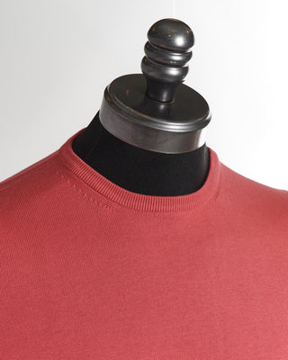Gran Sasso Pink Cotton Knit T-Shirt