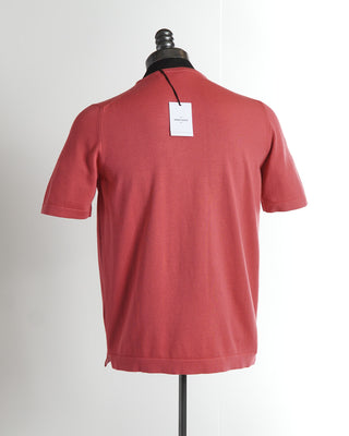 Gran Sasso Pink Cotton Knit Dress T-Shirt