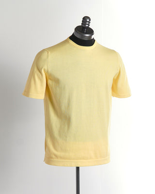 Gran Sasso Yellow Cotton Dress T-Shirt
