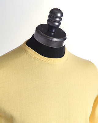Gran Sasso Yellow Egyptian Cotton Dress T-Shirt