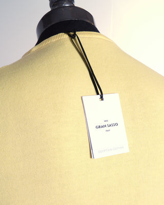 Gran Sasso Yellow Lightweight Cotton Dress T-Shirt
