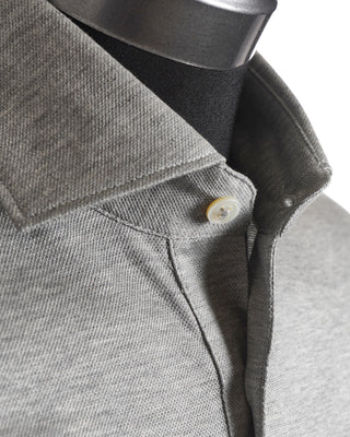 Gran Sasso Grey Mercerized Cotton Shirt