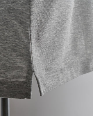 Gran Sasso Grey Mercerized Light Cotton Polo Shirt