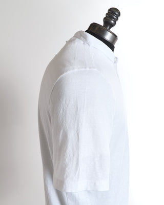 Gran Sasso White Linen T-Shirt