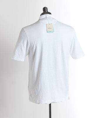 Gran Sasso White Linen T-Shirt
